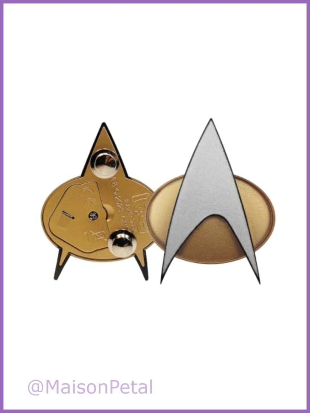 Star Trek TNG Chirping Communicator Badge Cosplay Costume Accessory